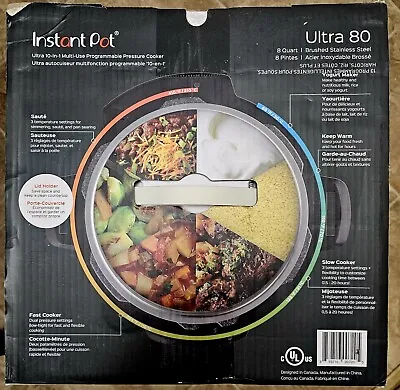 Instant Pot Ulta 80 8 Qt. 10 -in-1 Stainless Steel !!!NEW IN BOX!!! • $89