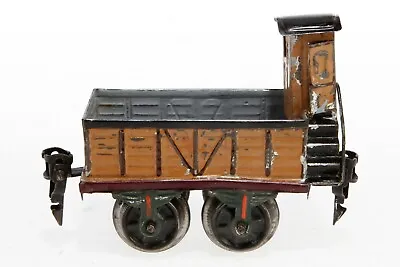 AC1664:Early Marklin O Gauge Open Freight Wagon With Raised Brake Hut 1817/0 • $100.35