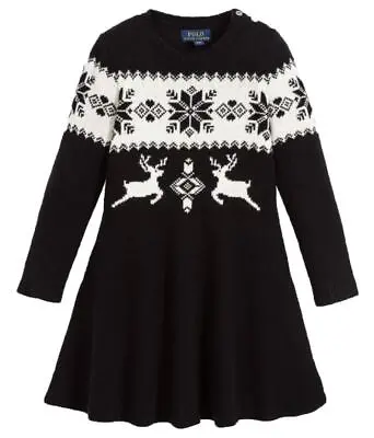 £55 • Buy Polo Ralph Lauren Kids Girls Knitted Dress 6 Years