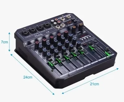 £25.95 • Buy Depusheng T6 Audio Mixer 6-CHANNEL DJ Sound Controlled 