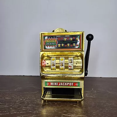 Vintage WACO 7  Spinning Mini Jackpot Slot Machine Coin Bank Made In Japan READ • $25