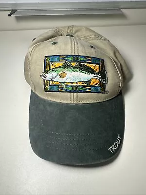 Vintage Flying Fisherman Fish Fishing Hat Largemouth Bass Baseball Cap • $9.99