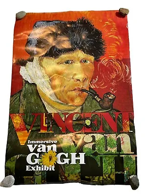Vincent Van Gogh Immersive Exhibit Poster Man Smoking Pipe • $30