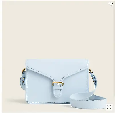 J.Crew Copenhagen Leather Satchel In Baby Blue • $150