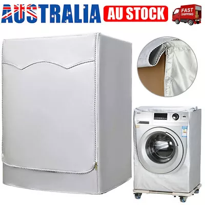 $19.95 • Buy 4 Size Waterproof Washing Machine Top Dust Cover Protection Front Load Wash Drye