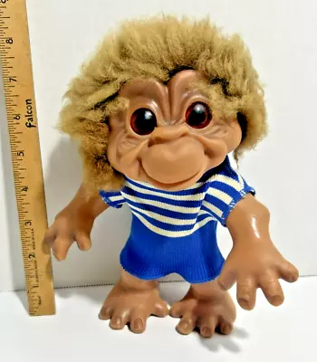 1960s DAM Boy Monkey Troll Doll Original Outfit 8  Foot Mark Denmark • $364.90