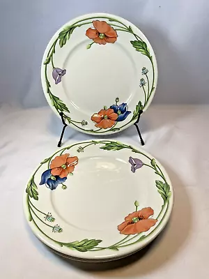 4 Villeroy & Boch AMAPOLA  8” Salad Plates. 1748 • $38.99