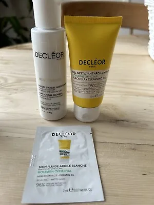 £9 • Buy Decleor Clay Powder Cleanser 41g & Romarin Officinal Black Clay Cleansing Gel