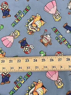 Mario Brothers And Friends  Cotton Fabric Spring Creative 9 Yards And 7/8 • $89.99