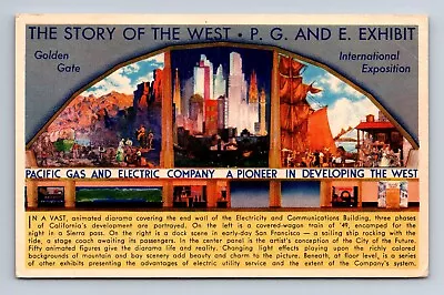 Pacific Gas And Electric Co Exhibit International Expo San Francisco CA Postcard • $5.67