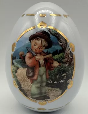 M J Hummel  Porcelain Egg Collection Little Fiddler Danbury Mint 1993 • $20.37