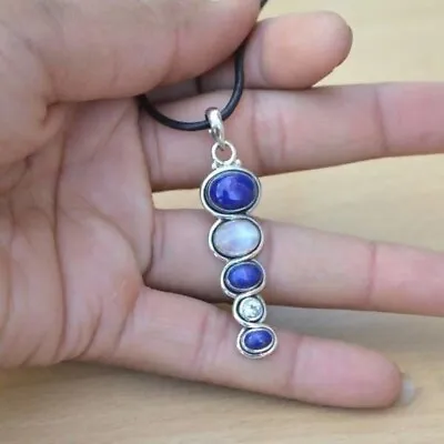 Lapis Lazuli Natural Gemstone Solid 925 Sterling Silver Beautiful Pendant SR1138 • $14.23