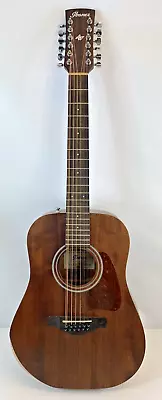 Ibanez Artwood  AW5412JR 12 String Acoustic-Electric Guitar - Open Pore Natural • $0.99