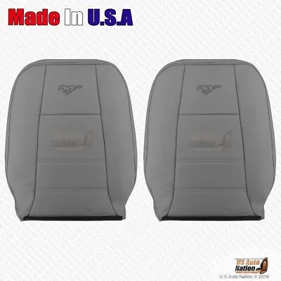 1999 2000 2001 Ford Mustang V6 Front Driver & Passenger Tops Leather Cover Gray • $322.52