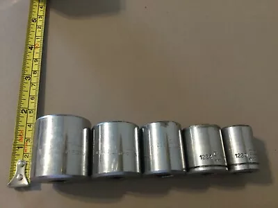 (5) Challenger USA - 12 Point - 3/8” Drive - SAE - Sockets • $8