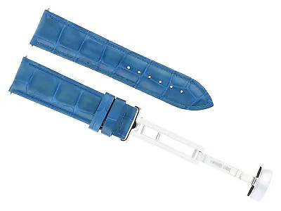 20mm Leather Watch Band Strap Deployment Clasp For Maurice Lacroix L/blue 1a • $24.95