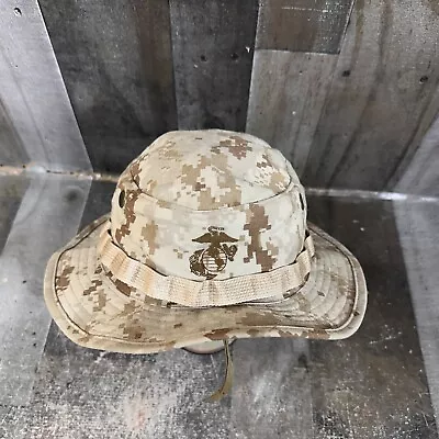 Marines Hat Marpat Cover Field Camo Large Bucket Brown Desert Boonie Hat • $23.99