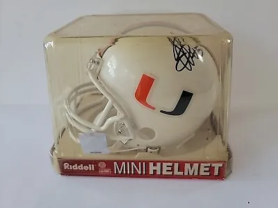 Riddell Miami Hurricanes Speed Mini Football Helmet Signed • $44.95