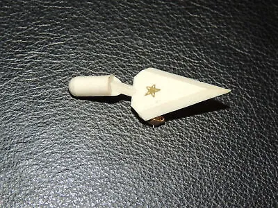 Masonic Mason Small Plastic Trowel Pin • $19.99