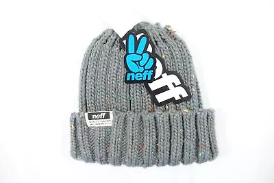 Neff Charcoal Heather Gray Ridley Warm Knit Skull Cap Beanie Hat Mens Nwt New • £16.08