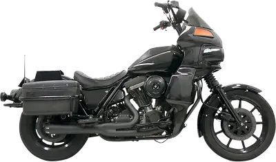 Bassani Black Road Rage 2:1 Exhaust System For 1984-2000 Harley FXR FXRS 1FXRFB • $912.95