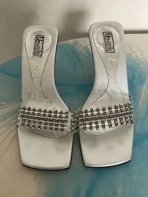 Diamanté Silver Sandals • £5