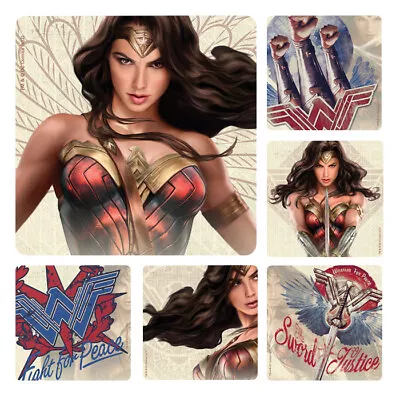 20 DC Comics Wonder Woman  Stickers Party Favors Teacher Supply Gal Gadot • £2.97