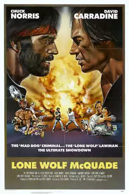 1983 LONE WOLF MCQUADE VINTAGE ACTION MOVIE POSTER PRINT STYLE A 24x16 9 MIL • $25.95