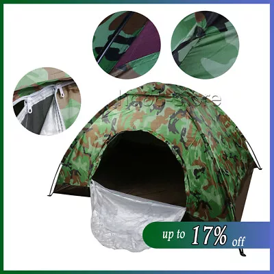 2-3 Man Automatic Instant Layer Pop Up Camping Tent Outdoor • £15.40