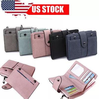 Womens Small Wallet Leather Clutch Credit Card Holder Purse Handbag Money Bag US • $8.77