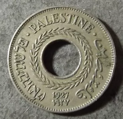 Palestine 5 Mils Coin Dated 1927 Excellent But A Little Grubby • £2.20