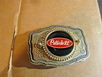 Brass Ornate Belt Buckle W/removeable Center Peterbilt 4/pictures-silver Dollar+ • $14.99