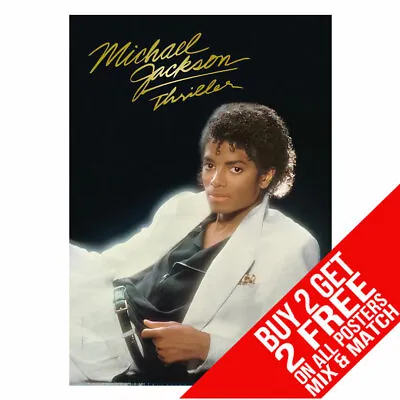  Michael Jackson Cc3 Thriller Bad Poster Print A4 A3 Size Buy 2 Get Any 2 Free • £8.97