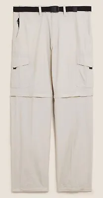 £19.99 • Buy M&S COLLECTION Regular Fit Zip-Off Trekking Cargo Trousers