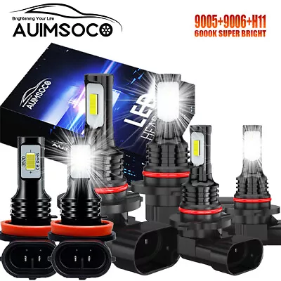 For Mazda CX-9 2007-2011 2012 6X 6000K Xenon White LED Headlight Fog Light Bulbs • $36.99