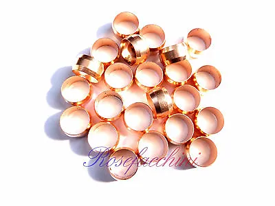 £1.20 • Buy Caravan Hard Round Compression Air Oil Lpg Fitting Gas Copper Band Pipe Olives 