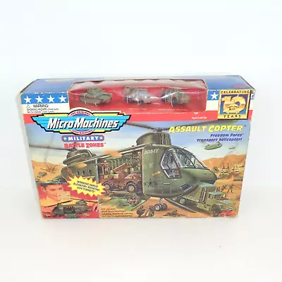 VTG 1996 Galoob Micro Machines Military Battle Zones Assault Copter New In Box • $70