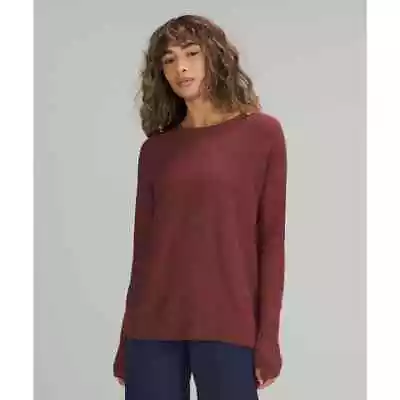 NWT Lululemon | Cashlu Crossover Back Sweater | Smoky Red | 6 • $75