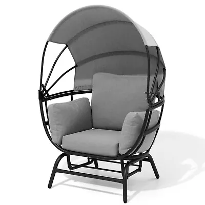 Pellebant Egg Chair Swing Glider Chair Rocking Chair With Folding Canopy • $289.99