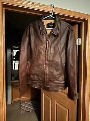 Vintage American Mens Real Leather Motorcycle Short Distressed Coat Jackets • $49