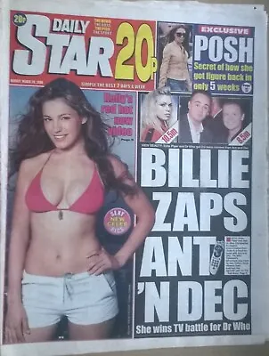 DAILY STAR 28 March 2005- Annie (P3) Kelly Brook Lucy Pinder Jennifer Ellison • £3.99