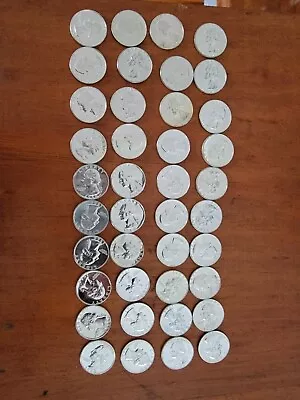 40 Washington 90% Silver Quarters BU  • $180.50