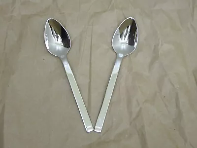 2 Zwilling JA Henckels SQUARED Stainless Glossy Sugar Mini Spoons 6 1/16  • $17.99
