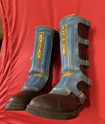 Vintage Rossi Motorbike  Speedway Boots Vmx Trials Enduro Scramble 8au  9us • $223.44