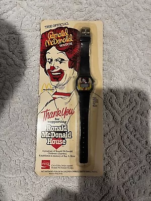 Vintage 1984 Ronald McDonald Watch In Original Package - New Old Stock  • $7.50