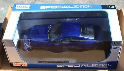 Maisto Special Edition: 2015 Ford Mustang 1:18 Diecast - Blue • $40