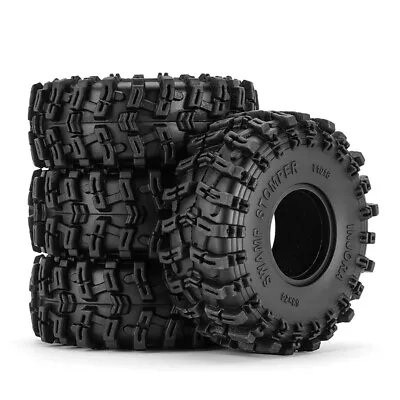 INJORA S5 1.0  Tires For TRX4M AX24 SCX24 FCX24 1/18 1/24 RC Crawler63mm*24mm • $15.98