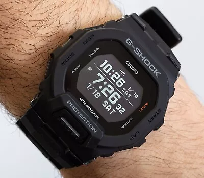 Casio Men's Digital Watch G-Shock G-Squad 200 Series Black Resin Strap GBD200-1 • $97.95