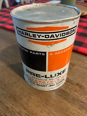 Harley Davidson Motorcycle Pre-luxe Empty Oil Can • $44.99
