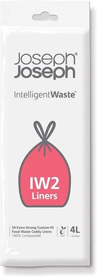 $20.20 • Buy Joseph Joseph IW2 Food Waste Caddy Liners – 4 Litre X 50 Bags